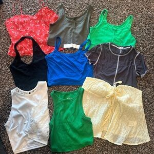 9 Stylish Women's Tops Collection - Multicolor